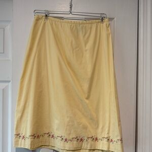 GAP Stretch skirt in yellow